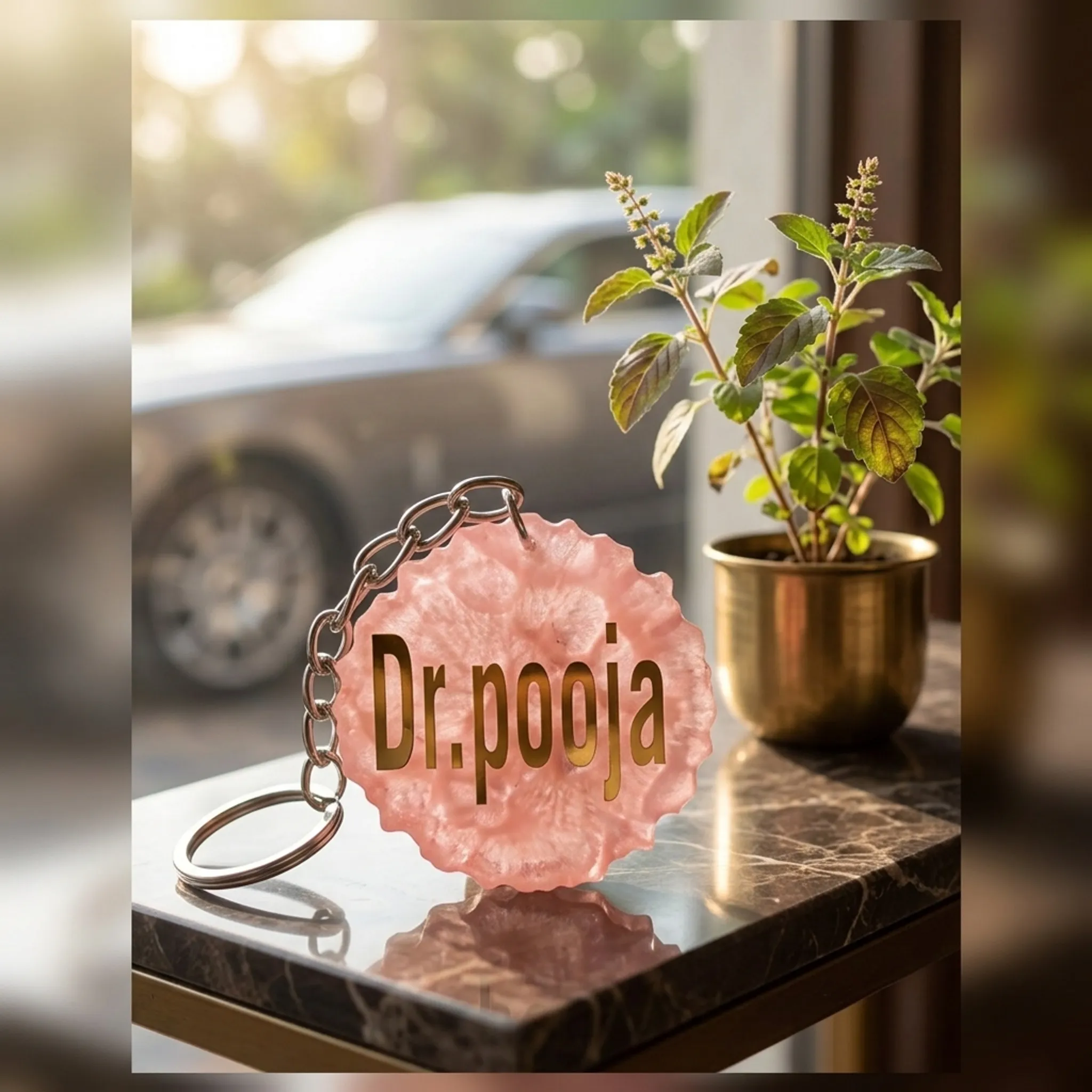 Designation + Name Keychain